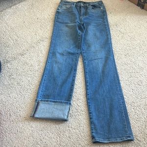 Judy Blue Straight Fit jeans tall long cuffed Size 7/28